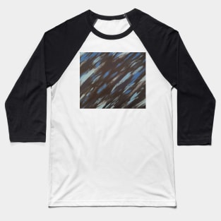 Blue on Black Baseball T-Shirt